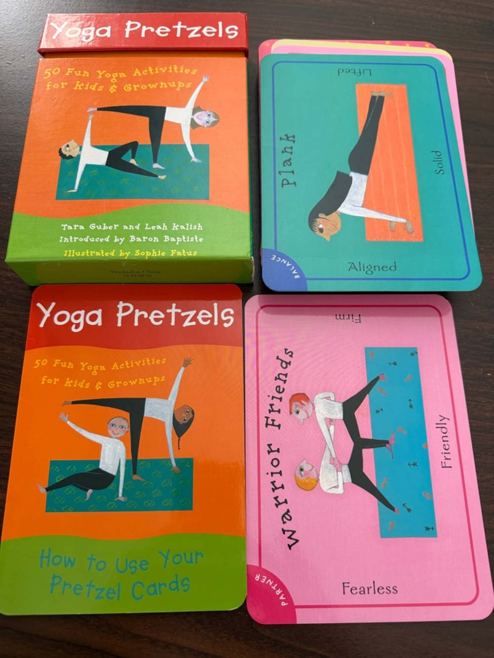 Yoga Pretzels Card Deck 50 Fun Activities for Kids & Grownups barefoot books